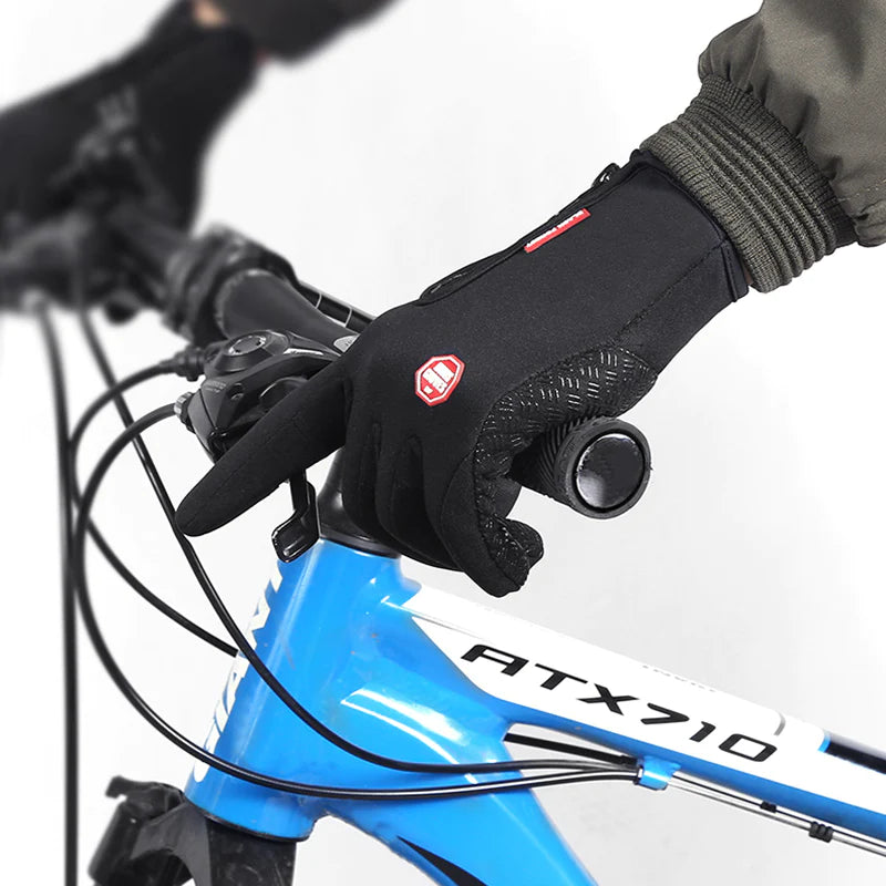 Stay Warm and Stylish: Heated Touchscreen Winter Gloves for Motorcycle Riding - Waterproof and Fleece Lined