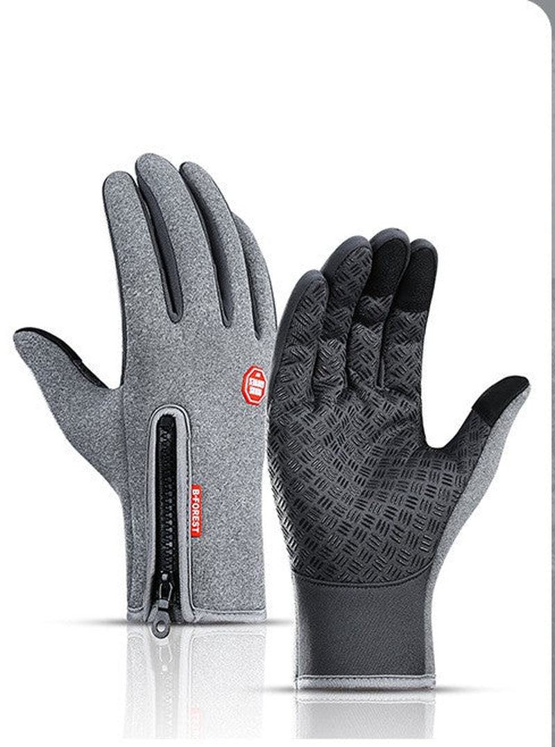 Stay Warm and Stylish: Heated Touchscreen Winter Gloves for Motorcycle Riding - Waterproof and Fleece Lined