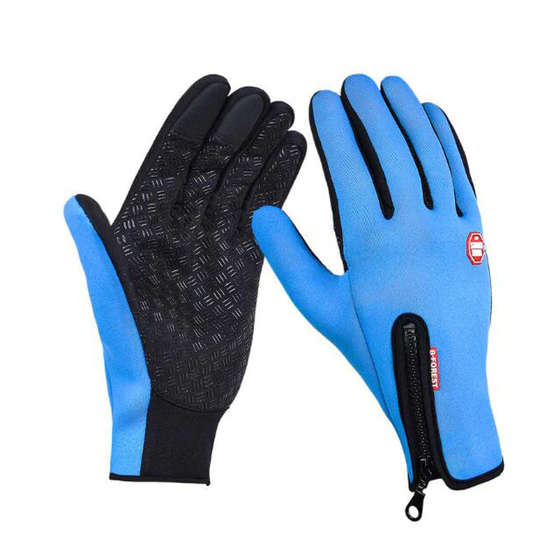 Stay Warm and Stylish: Heated Touchscreen Winter Gloves for Motorcycle Riding - Waterproof and Fleece Lined